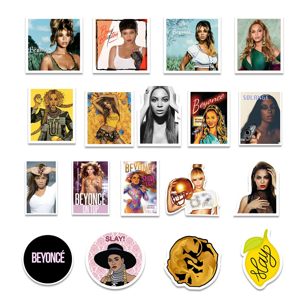 50Pcs Singer Star Beyonce Graffiti Stickers Decorative Label for ...