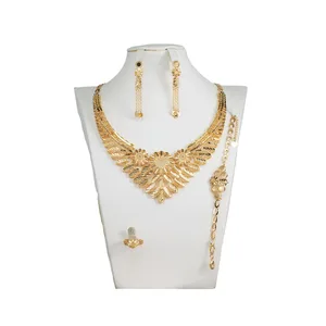 Hiphop African Jewelry Sets Dubai Pure Gold Jewelry Set 18k Real Pakistani Bridal Jewelry Sets
