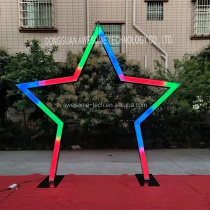 LED Arch Background Neon Arch Tunnel Light for Party Wedding Show Entrance Decoration