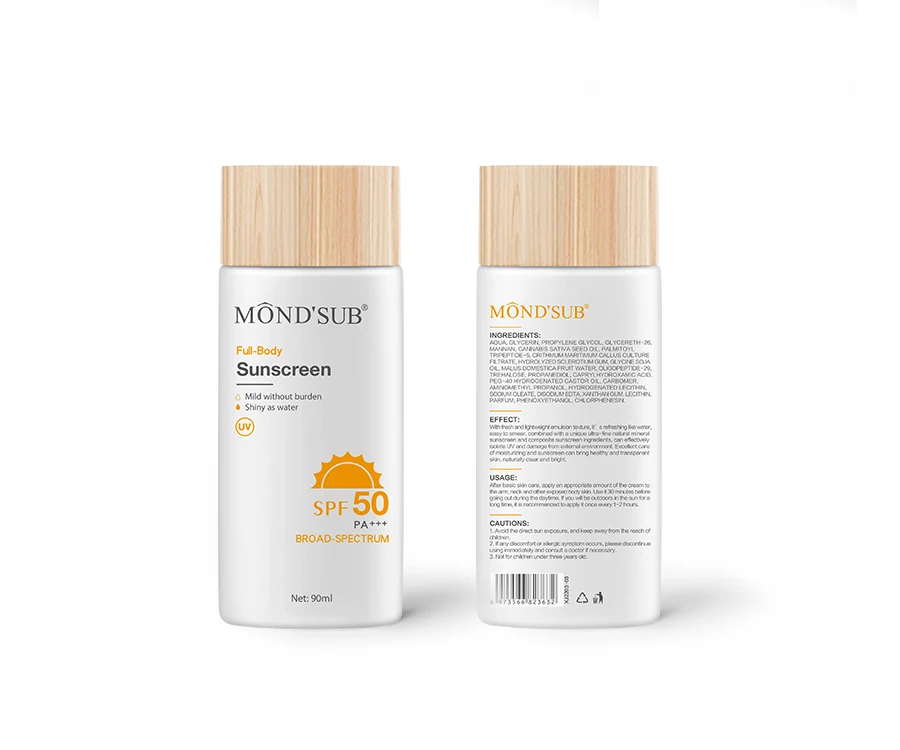 Фирменная торговая марка, оптовая продажа, корейский органический Блестящий солнцезащитный крем премиум класса для веганов, SPF 50 30, крем для лица, лосьон, роскошный крем для лица и тела