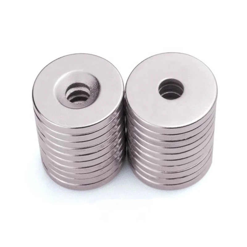 N35 Round Countersunk Neodymium Magnet with Screw