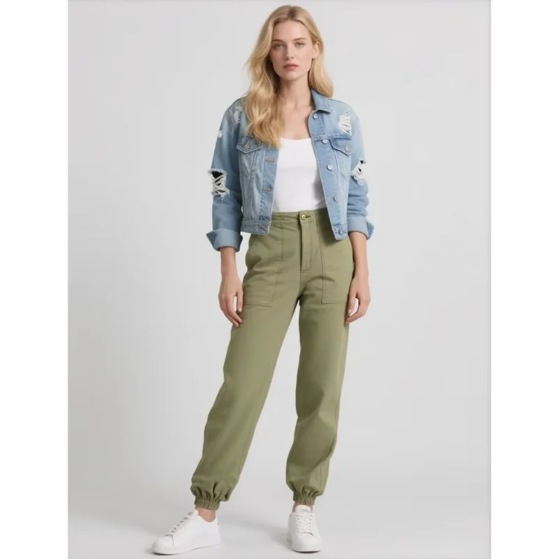 OEM/ODM Custom Women's High-Rise Straight Casual New Casual Trousers Pant