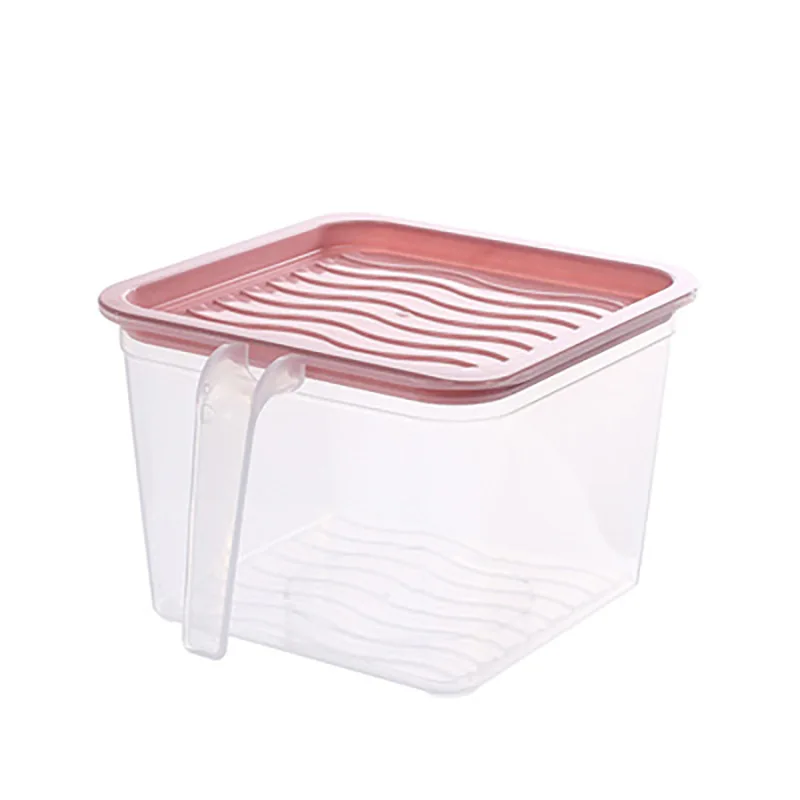 Square Handle Food Storage Organizer Boxes Sealed Home Organizer Food Container Refrigerator Storage Boxes factory