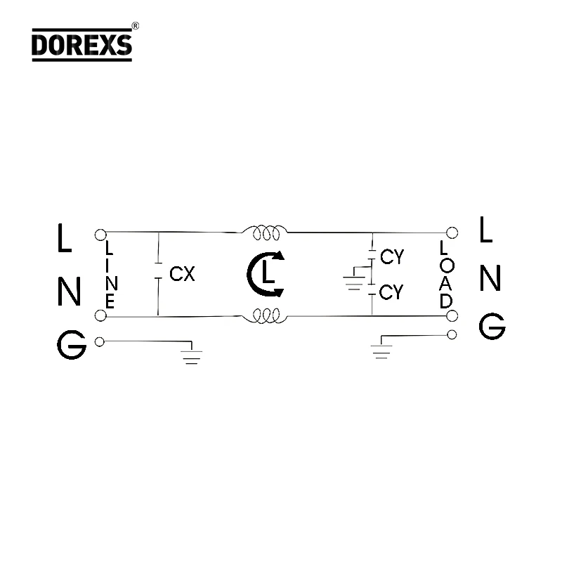 Dorexs Emi Filter Power Line Emi Noise Filter Manufacturer Single Phase Ac Vac Vac A A