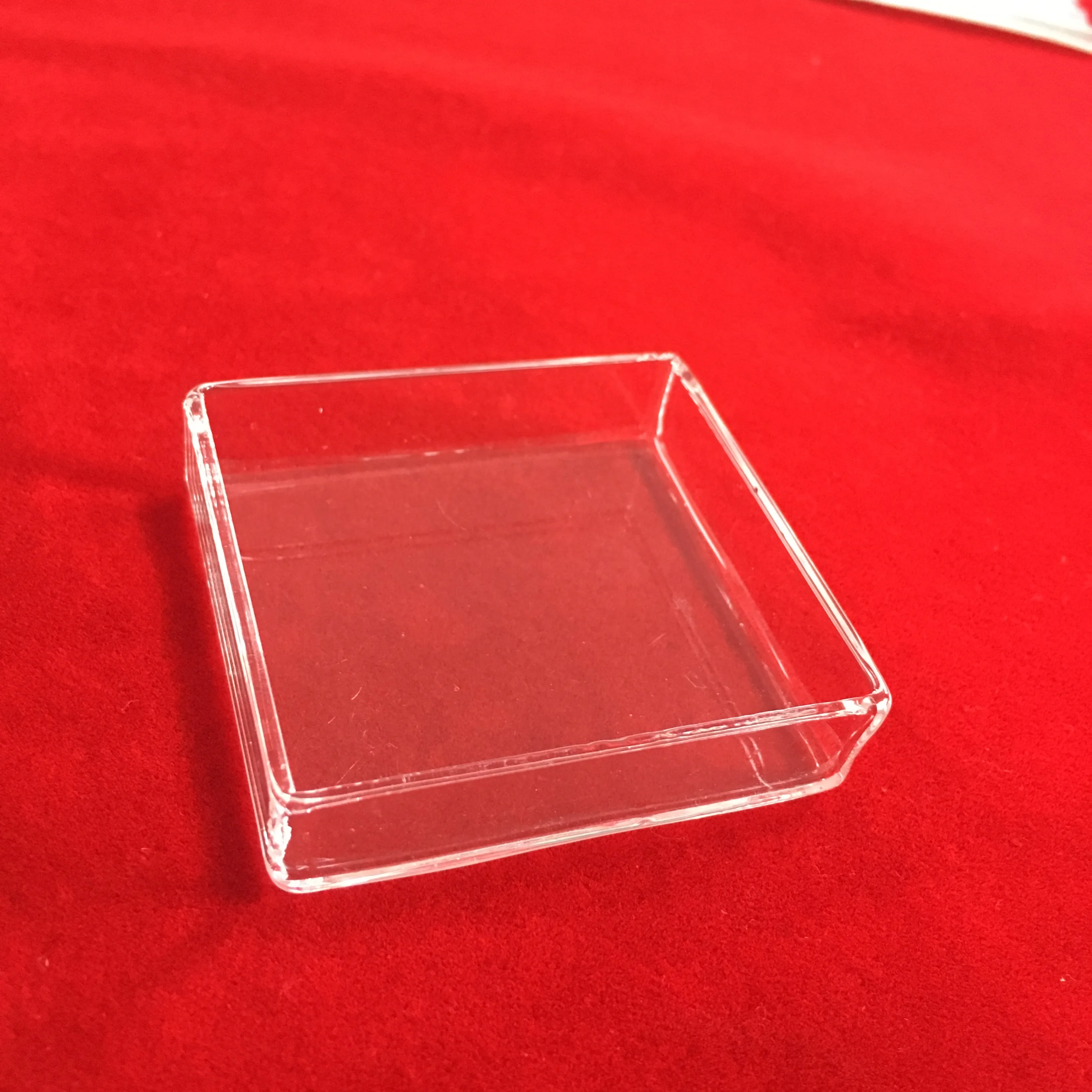 Transparent Customized Rectangular Quartz Petri Dish
