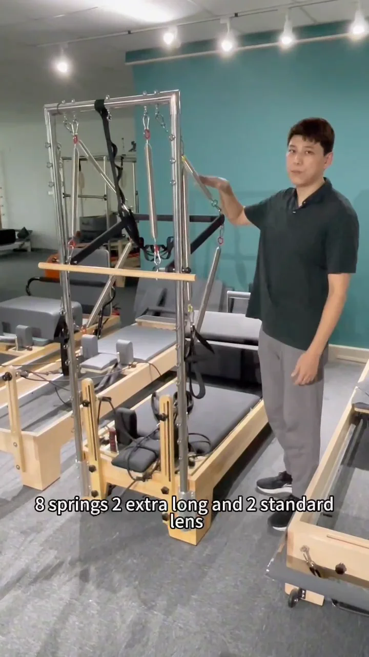 Studio Clinical Reformer With Tower Wood Of Maple Or Oak Reformer Half