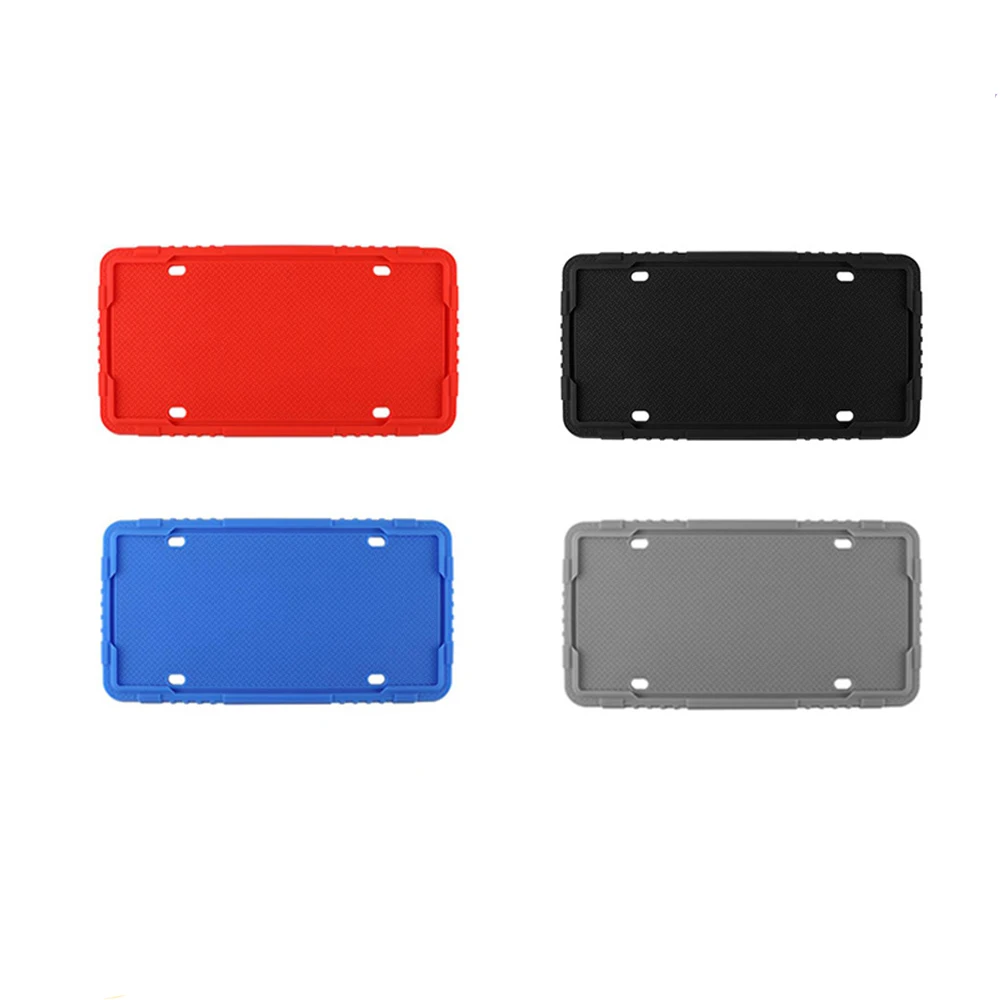 Customized New Design Silicone Car License Plate Frame Cover Color Optional details