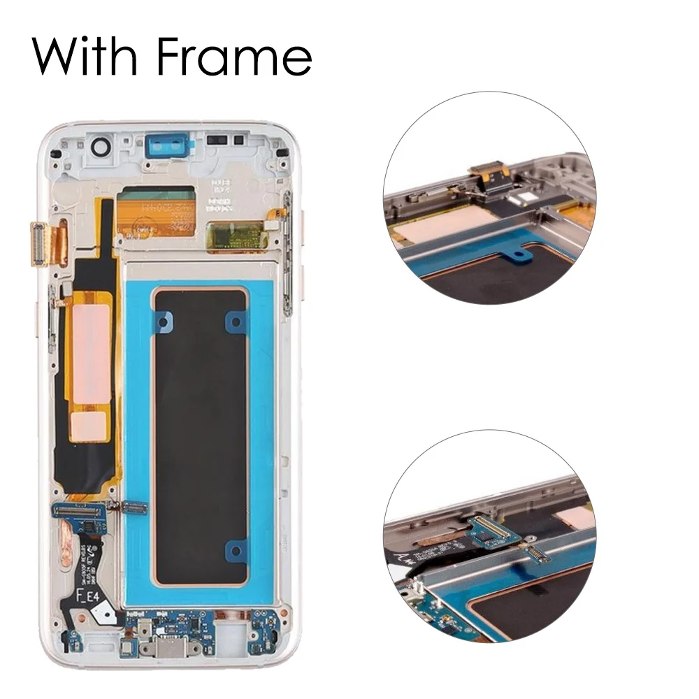 VITRE TACTILE + ÉCRAN LCD POUR SAMSUNG GALAXY S7 Edge G935F NOIR + KIT
