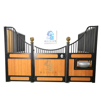 High quality portable horse stable stall bamboo equine panels horse stable temporary steel frame frnot horse stable door