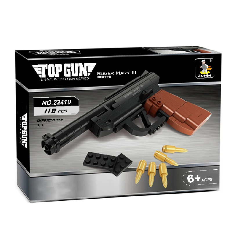 CROWN & Fuji おもちゃの拳銃 4個セット Amazon | クラウンモデル ホップアップ エアリボルバー No.21
