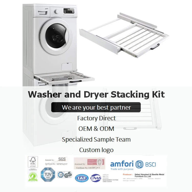 Universal Washing Machine /tumble Dryer Stacking Kit With Pullout
