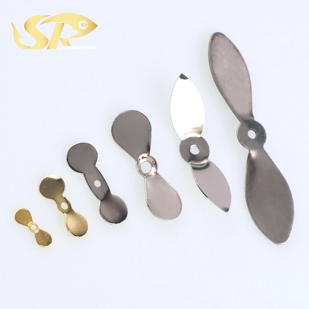 SUPERIORFISHING Spinner Bait Small Propeller Spin Blades Stainless Steel Fishing Lure Accessories HY26