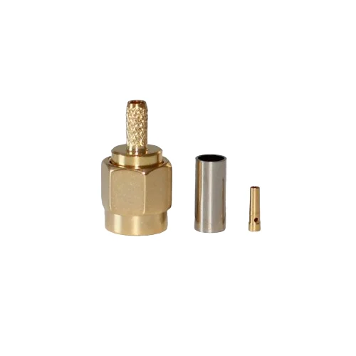 RP SMA-C-J1.5 Coaxial Connector Straight Male Head RP SMA RF Connector Crimped RG316/RG174 Cable