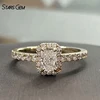 14K Yellow Gold-Radiant Cut