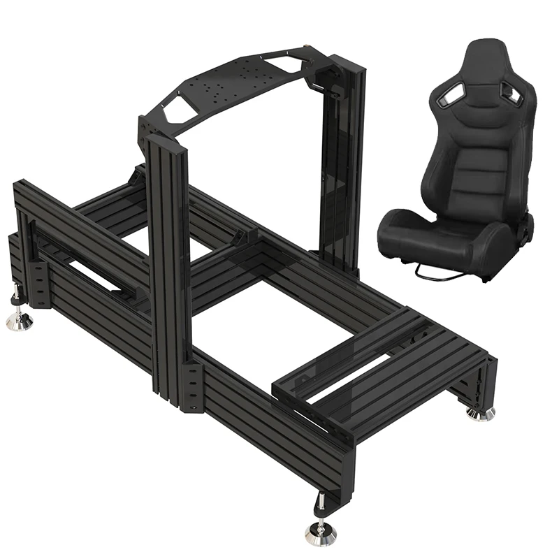 Custom Racing Simulator Cockpit Indoor Home Playhouse Aluminium T6 Extrusion Aluminum Profile Frame Sim Racing Rig Bracket