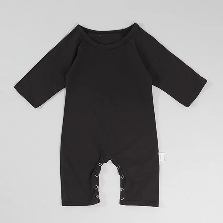 Baby Solid Color Long Sleeve Onepiece Clothes 2022 Spring Children's