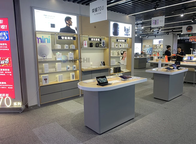 Rechi Mobile Phone Shop Decoration Design Wall Phone Accessory Showcase