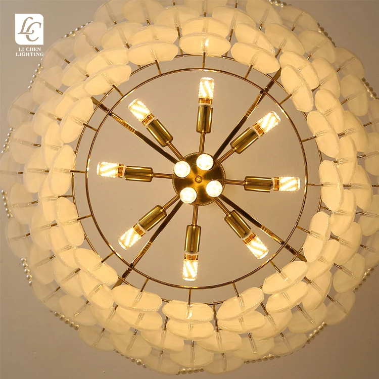 C0018 Modern Flush Mount Glass Ceiling Light – Luxury Round LED Lamp for Corridor & Hallway LED Glass Ceiling Light