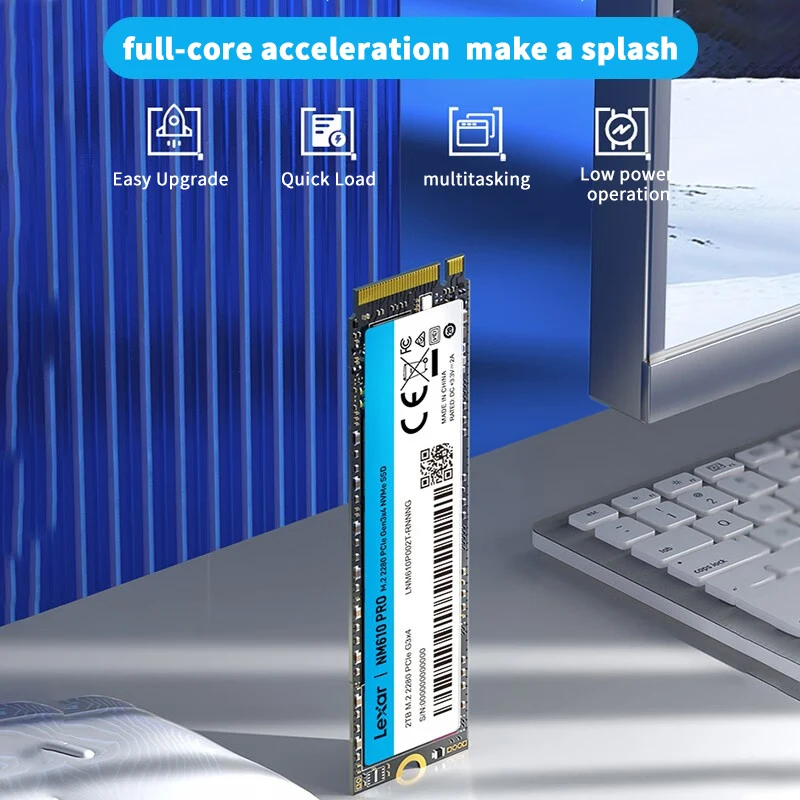 開封済未使用】箱破有Lexar 2TB SSD NVMe NM610 PRO 頭がおかしい