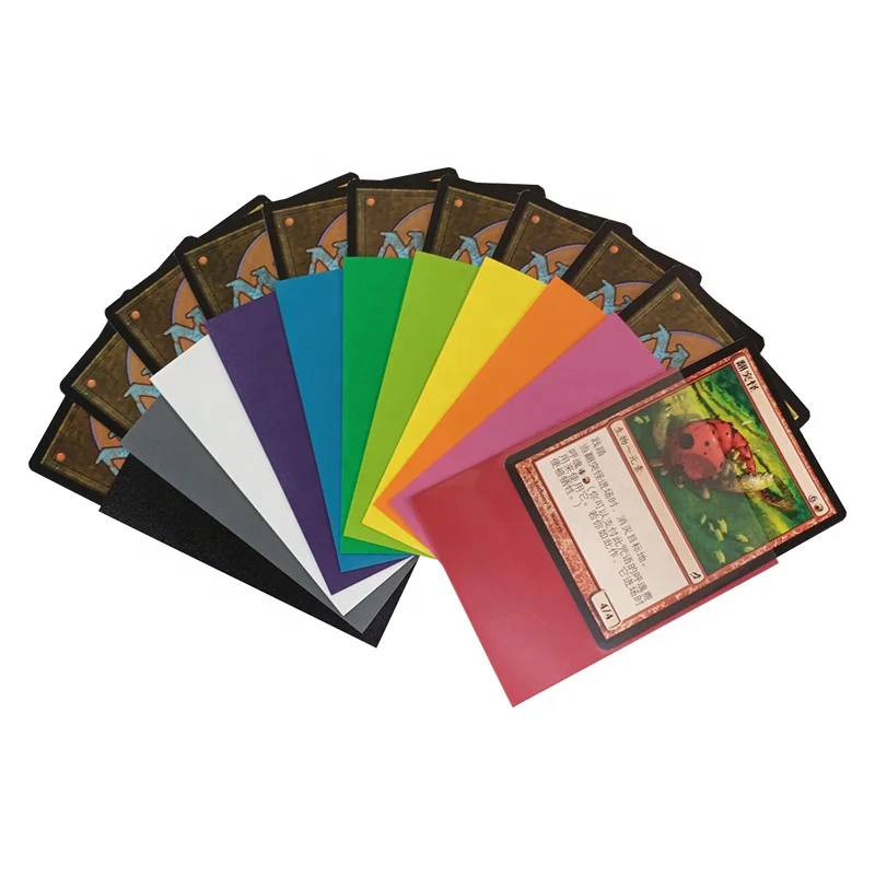 custom playing card sleeves Amazon.com: VEHASAYO Custom Holographic Card Sleeves, Laser Flashing Shiny  Design, Make Your Own Trading Collectible Card Protector, Compatible with  Yugioh & Magic The Gathering – MTG, TCG, OCG : Toys & Games main image 0