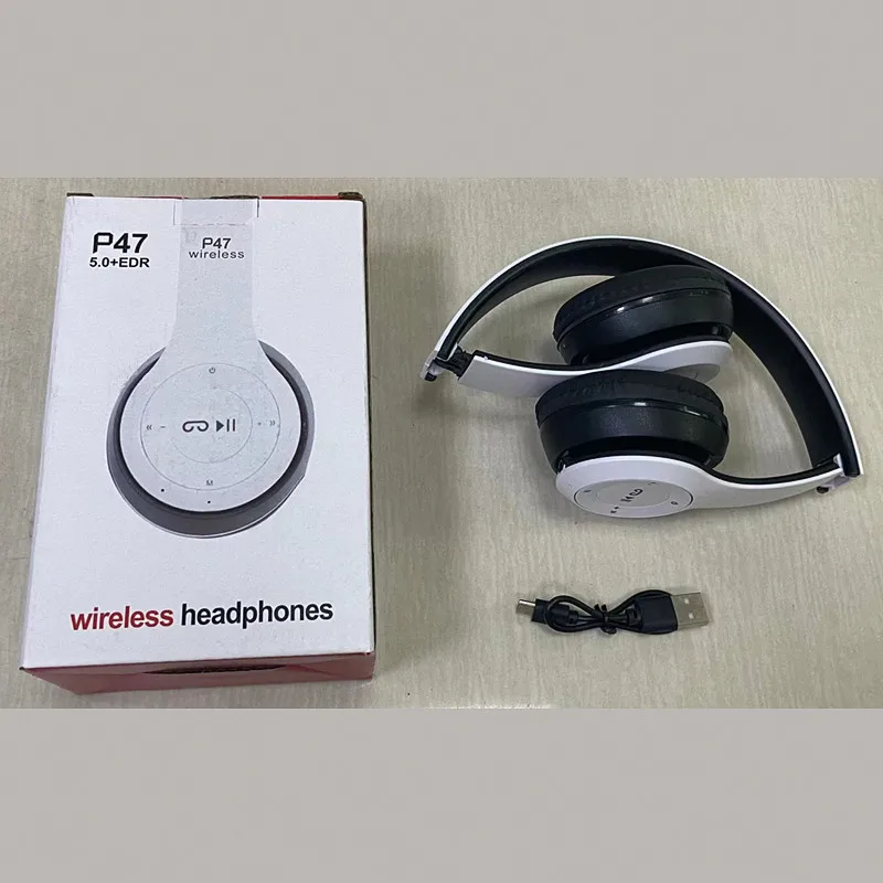 New Version P47 Sample Product Wireless Green Over the Head Earphones Headphone Boat With Logo Wireless Headset