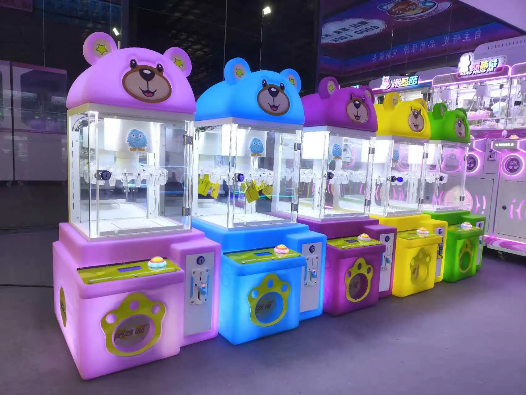 Customized Low Price Gift Game Machine Coin-Operated Automatic Clip Game Machine Mini Clamp Machine