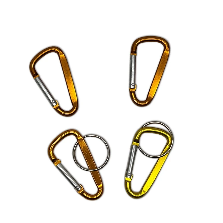 40mm Flat Mini Clip Custom Carabiners Aluminum Carabiner Clip Hook
