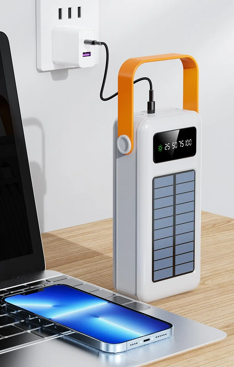 Outdoor Traveling Super Large Capacity Portable Solar Power Bank 200000mAh