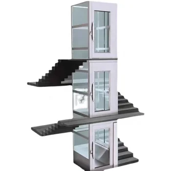2 3 4 Floors Indoor &Outdoor Cheap Electric Residential Passenger Elevator Lift With Shaft Enclosure