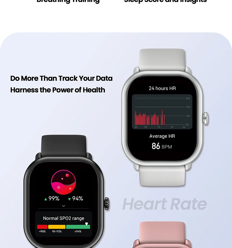 Zeblaze GTS 3 Pro Smart Watch - Pearl White New Zeblaze GTS 3 Pro AMOLED Screen Bluetooth Phone Calls Health and Fitness Tracking Smartwatch