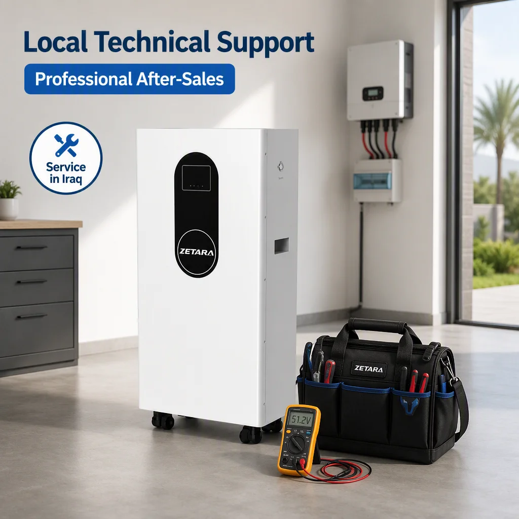 ZETARA 51.2V 314Ah 16kWh LiFePO4 Battery Real Capacity Powerwall Alternative for Home Solar System Iraq Stock OEM/ODM