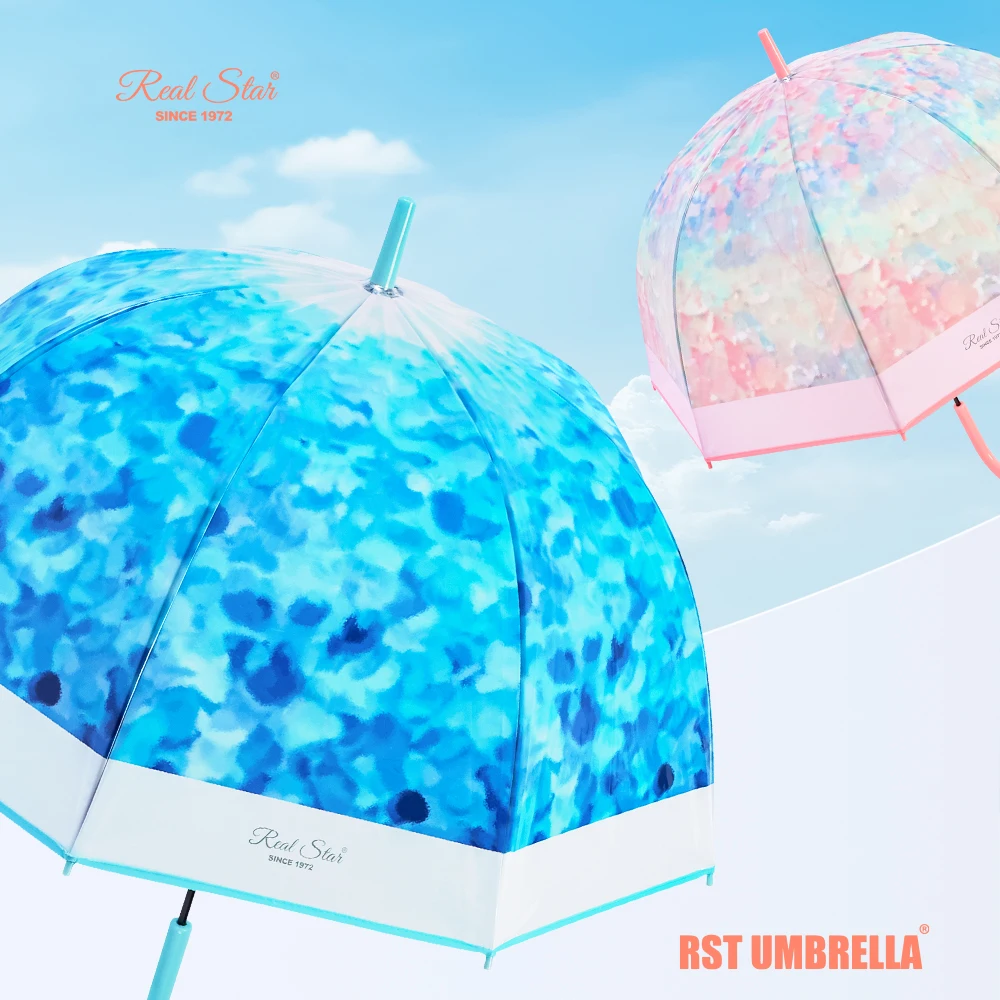 RST Fashionable Flower Printing Woman Umbrella Spring and Summer Colorful Girl Rain Umbrella