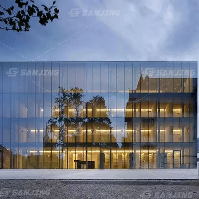 Curtain Wall Glass Factory Price Yiju Iot Glazed Curtain Wall Glass Building Construction Glass Facade