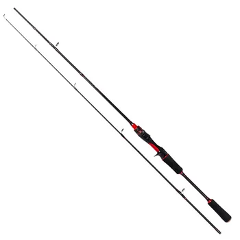 Carbon Bass Lure Rod Set with Medium Action Spinning Reel 2-Piece Design for Bottom Fishing Ocean Beach Gear – Rod – view 2