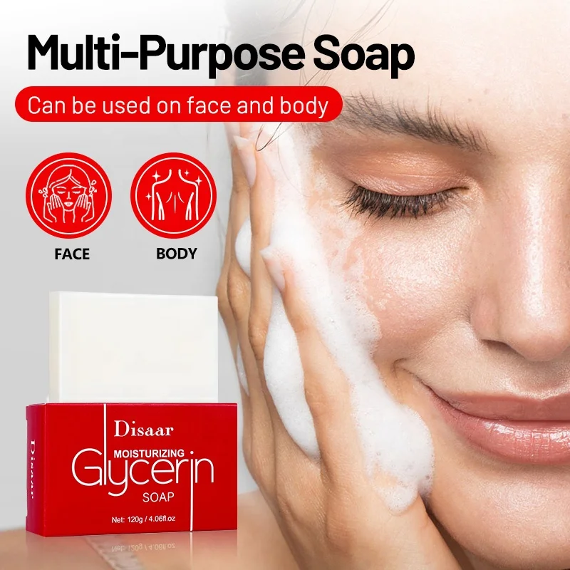 Disaar Natural Milk Honey Extract Moisturizing Clear Pore Bubble Dense Brighten Handmade Glycerin Soap for Face and Body