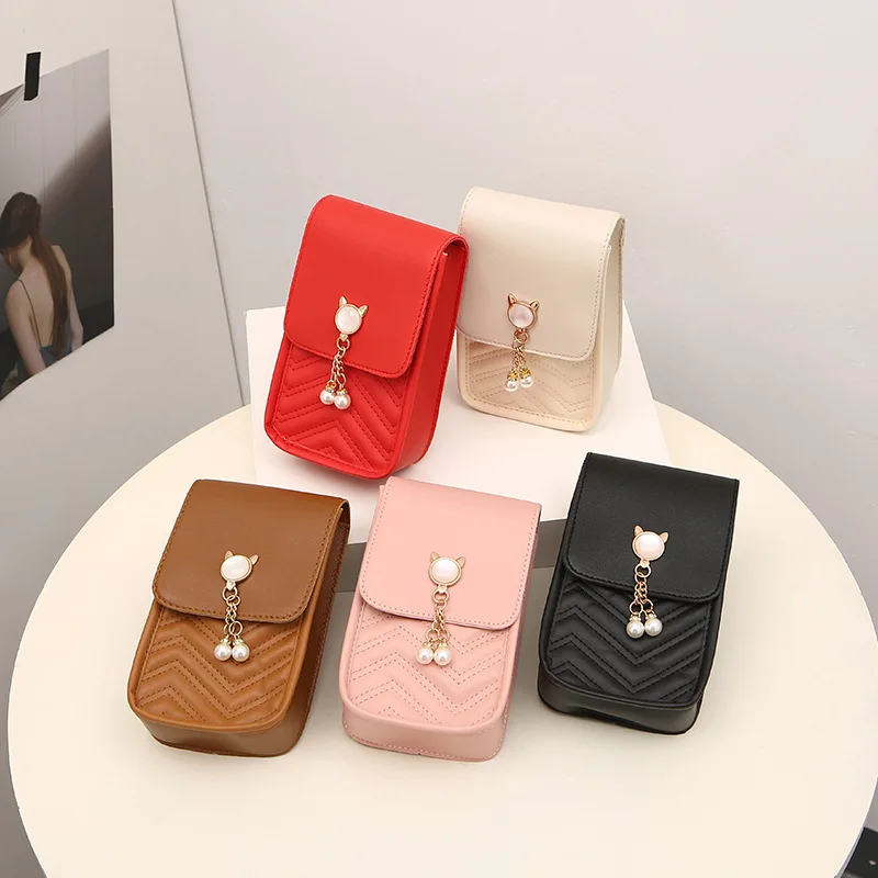 Touch Screen Mobile Phone Bag Ladies Small Messenger Bag Cute Mobile Phone  Bag Fashion Key Shoulder Bag Purses and Handbags