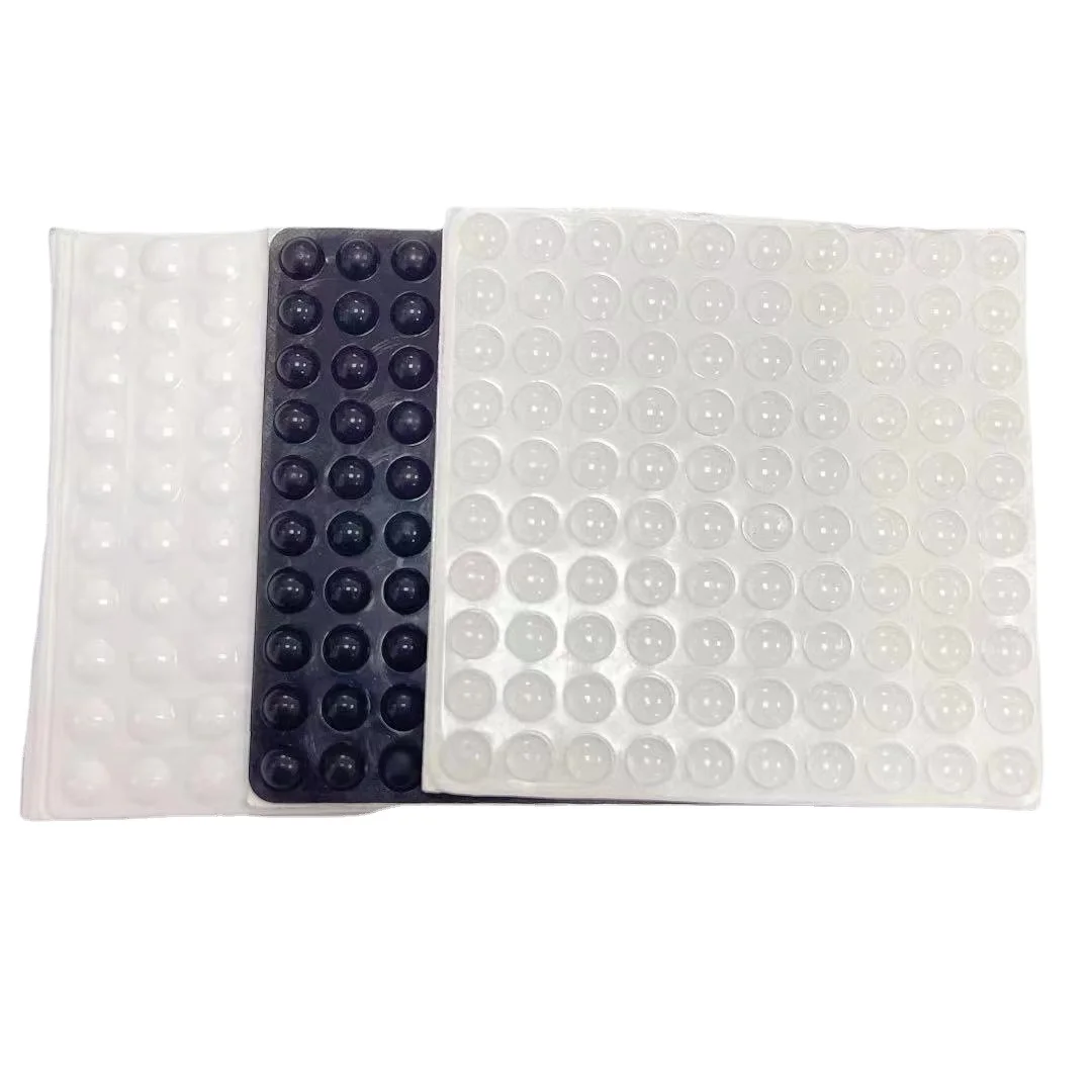 Furniture Silicone Rubber Pads Clear Rubber Feet Bumpers Pads Clear Adhesive Bumper Gaskets