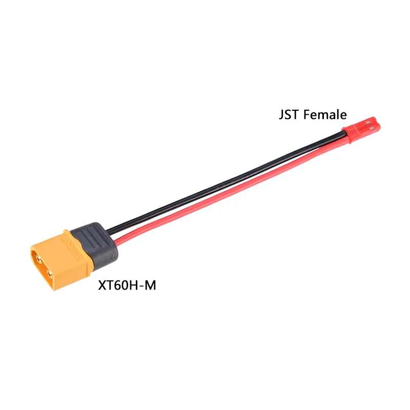 Câble Adaptateur XT60 Femelle Vers JST Femelle 10cm – Silicone Souple 22AWG Pour RC Avion Et Voiture, Compatible Et Durable
