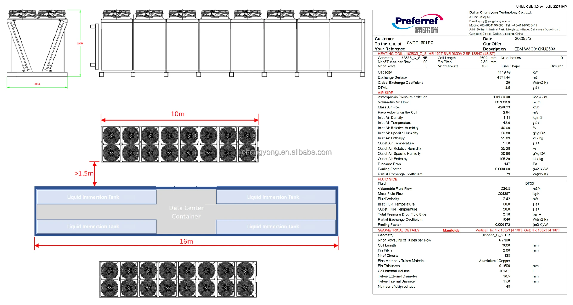 Dry Cooler, Cooler/120kW, Adiabatic - detail 16