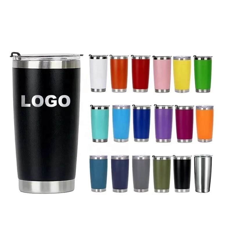 Tumblers Wholesale Bulk Powder Coated Stainless Steel Tumbler Cup 20 Oz