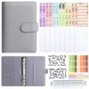 Gray (shell+budget card+zipper bag+notes+sticker+clear rule)