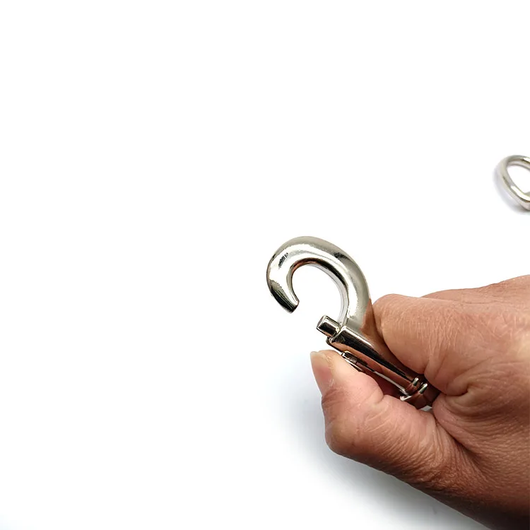 25mm Metal High Quality Metal Eye Hooks Clasp Pet Dog Leash Swivel Snap Hook Webbing Carabiner for Dogs Lanyard Hook