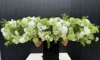 white mix green ,1.5 m flower runner