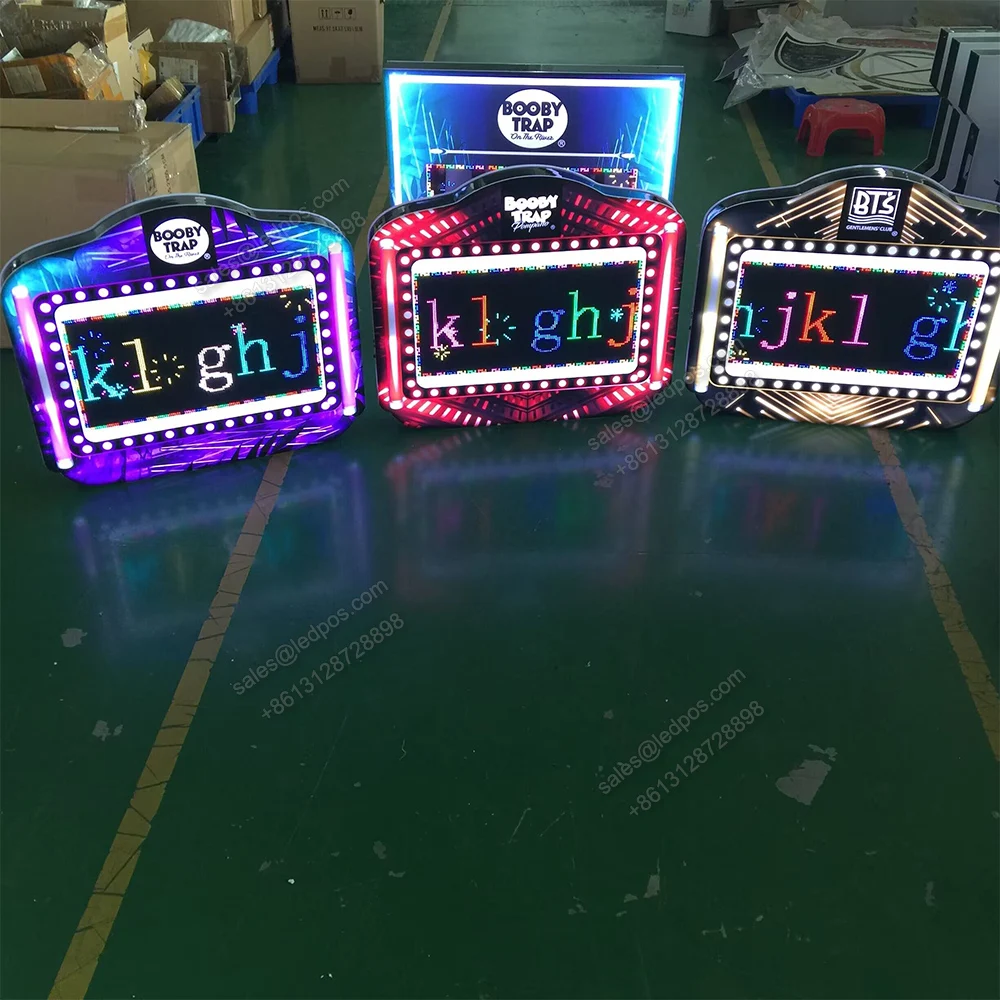 Custom Logo App Programmable Scrolling Led Message Board Sign Vip