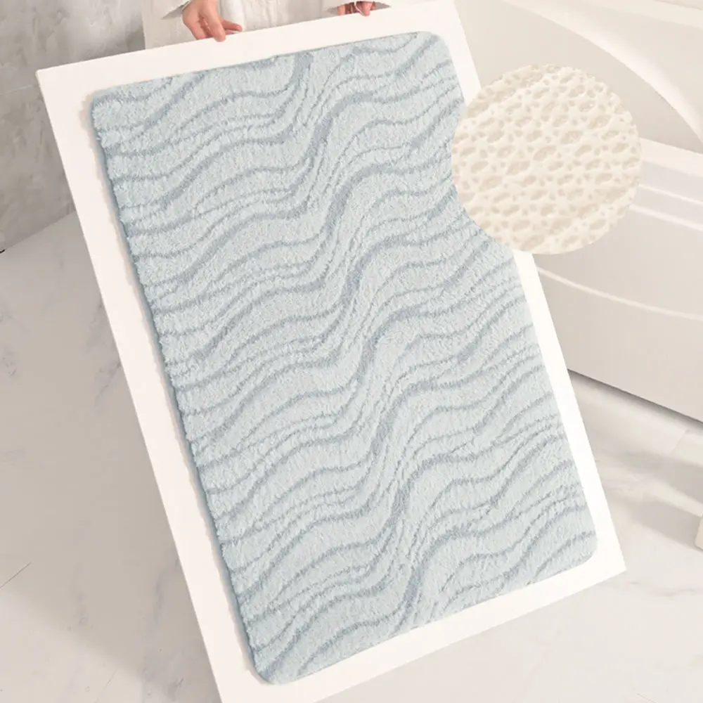 Ultra Soft Customized Memory Foam Bath Mat - Water Absorbent, Non-Slip Bathroom Rugs, Bath Mats for Bathroom, and Floor Mats for Kitchen and Entrance