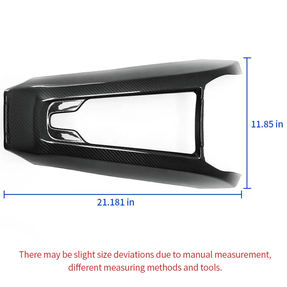 JOGON Carbon Fiber Gear Shifter Head Trim Cover For Corvette C8 2020-2025 – Glossy Black, Self-Adhesive