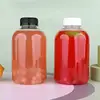 Transparent bottle with White Anti-theif Cap