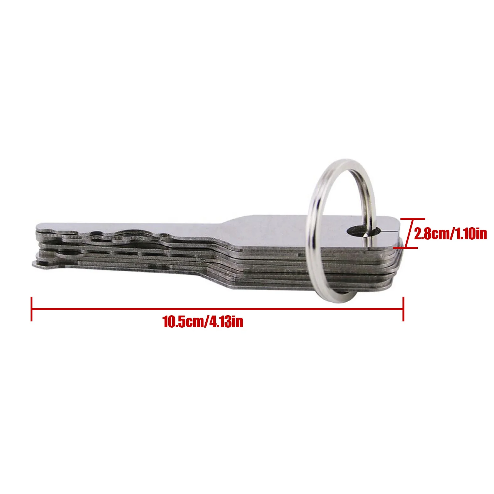 Jiggler ключ слесарный инструмент для ремонта набор инструментов из нержавеющей стали замок Jiggler ключ двухсторонний автомобиля разблокировка открытия ремонта