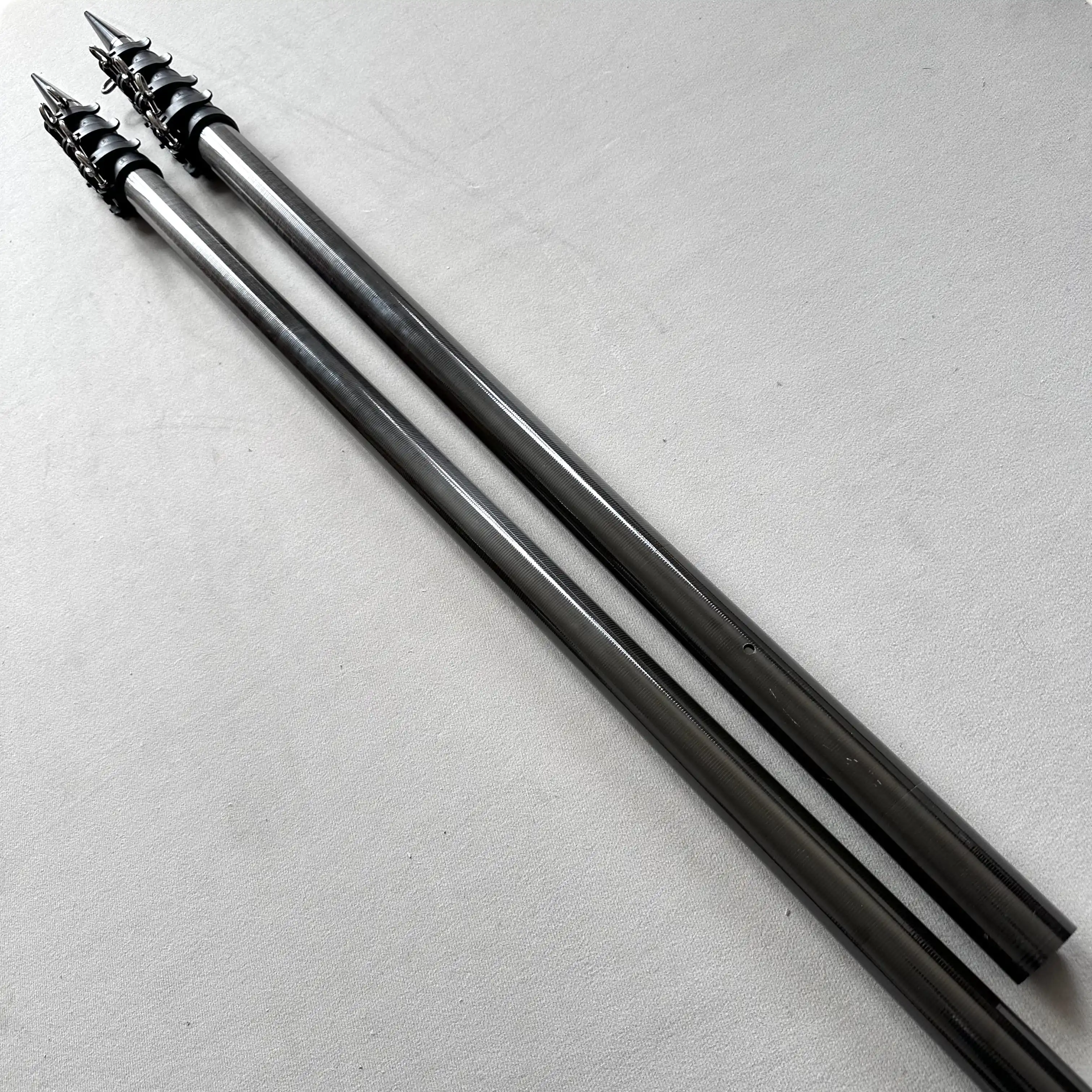 20ft 18ft 15ft 10ft Carbon Fiber Telescopic Pole Boat Outriggers Fishing  Outrigger Poles 38mm Carbon Telescoping Pole