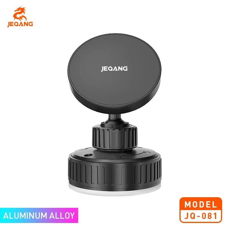 Jeqang-081 Premium Compact Dashboard Magnetic Car Phone Mount Secure Grip Holder Multi-Scenario Travel Stand Made Plastic